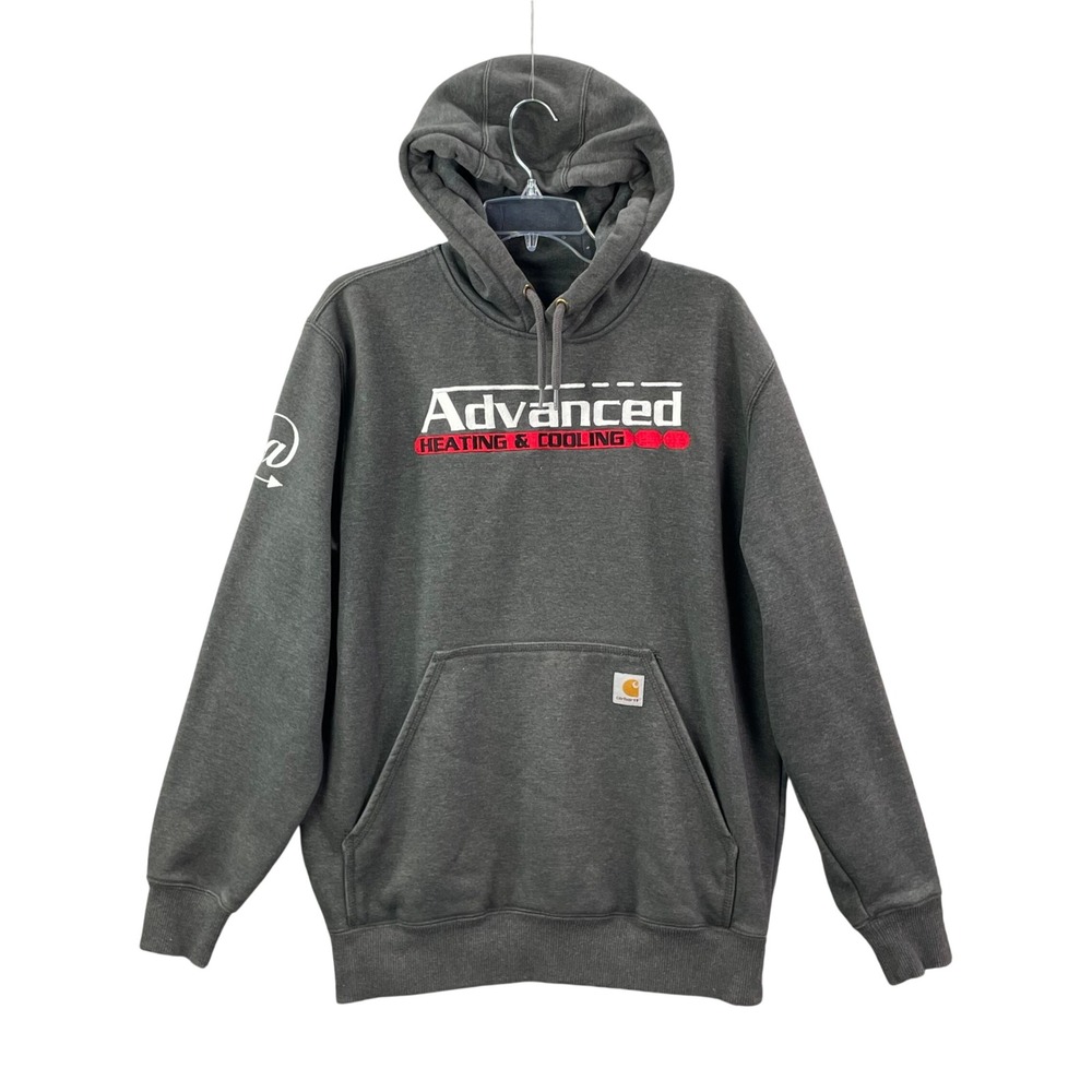 Carhartt Hoodie Mens Medium Gray Advanced Heating Cooling Pullover‎ Workwear M